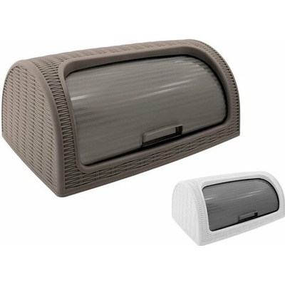 Chlebovka 41,5x27x18cm, imitace ratan, 2 barvy, plast