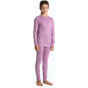 WOOLCANO Детски комплект термобельо WOOLCANO Merino 100% SET0683 purple