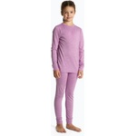 WOOLCANO Детски комплект термобельо WOOLCANO Merino 100% SET0683 purple
