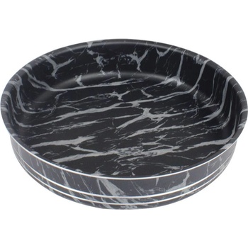 Elekom Кръгла тава ek-28 - 28 см, Черно бял мрамор, Незалепващо покритие (ek-28)