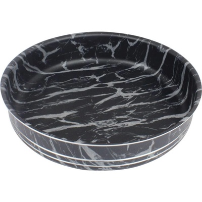 Elekom Кръгла тава ek-28 - 28 см, Черно бял мрамор, Незалепващо покритие (ek-28)