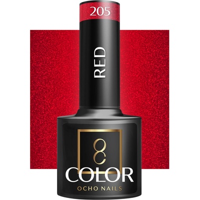 Ocho Nails lak na nechty červený 205 5 g