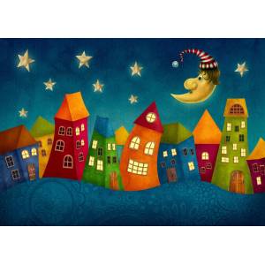 Enjoy - Puzzle Fantasy Colorful Houses - 1 000 piese