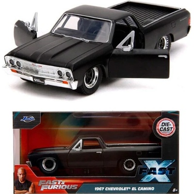 Jada Chevrolet El Camino Pick up ff10 Custom 1967 Fast & Furious Matt Black 1:32