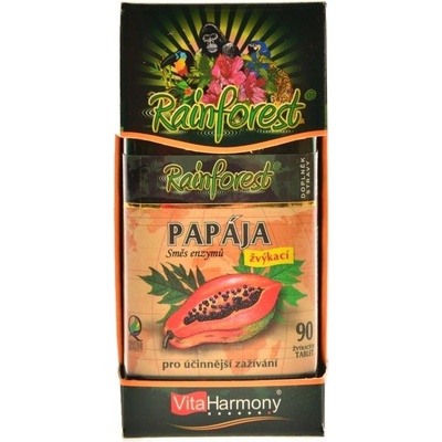 VitaHarmony Papája směs enzymů žvýkacích 90 tabliet