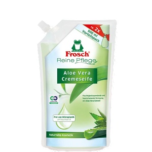 Frosch Пликче за пълнене на крем сапун Frosch Aloe Vera 500мл (1516847/3)