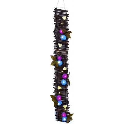 Umělá květina Girlanda z LED růží, 120cm