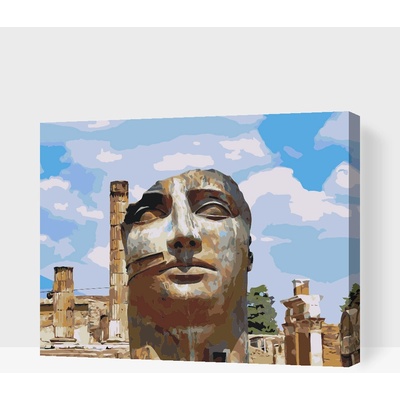 Vymalujsisam.cz Malování podle čísel Pompeje Itálie 2 Velikost 30 x 40 cm Rámování Na kartonové desce