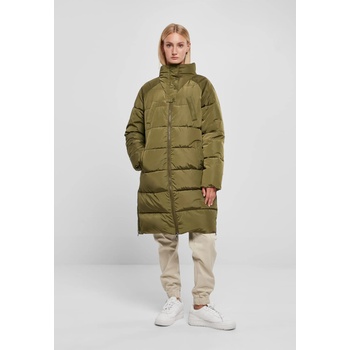 Urban Classics Дамско дълго яке в цвят маслина Urban Classics Puffer CoatUB-TB5435-00176 - Маслина, размер XS