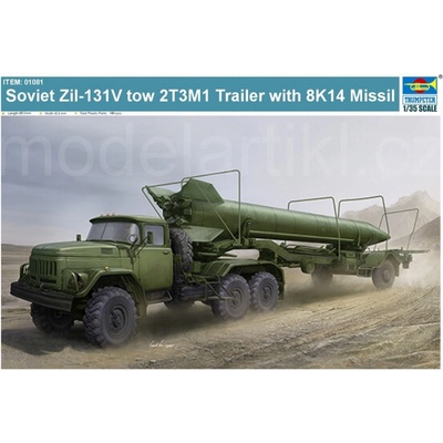 Trumpeter Soviet Zil-131V tow 2T3M1 Trailer with 8K14 Missil 1:35