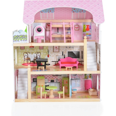 Moni Toys - Дървена къща за кукли Mila 4110