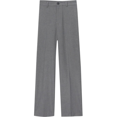 Pull&Bear Панталон с ръб сиво, размер 42