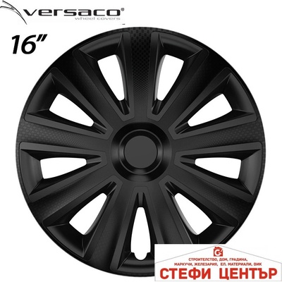 Versaco Тасове за джанти 16'' Versaco Carbon Aviator - Black (56357)