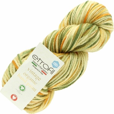 Etrofil Vintage Organic Hand Paint SE716 zeleno oranžová