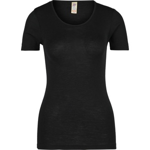 Engel Дамско копринено термобельо Engel Women's Undershirt S/S Merino base layer - Black - размер 42/44 (EU) (114-0819-0313)