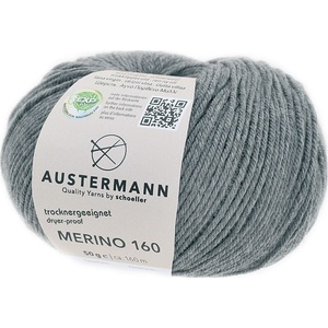 Austermann Merino 160 97610-229 Grey Плетива прежда (97610-229)