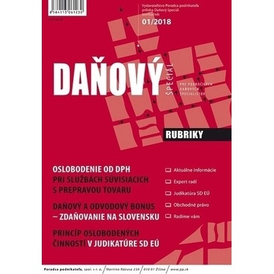 Daňový špeciál 1-2018