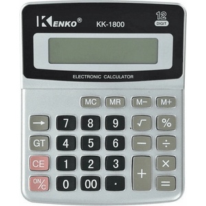  Калкулатор 12 разряден, двойно захранване КЕНКО kk-1800 Калкулатори