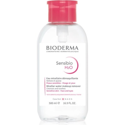 BIODERMA Sensibio H2O мицеларна вода за чувствителна кожа с дозатор 500ml