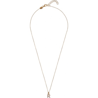 Alisia Pozlátený náhrdelník so Swarovski perličkami "R" AL4258.01.918