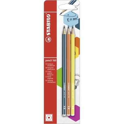 Stabilo pencil 160 grafitové tužky 3 ks/bal HB