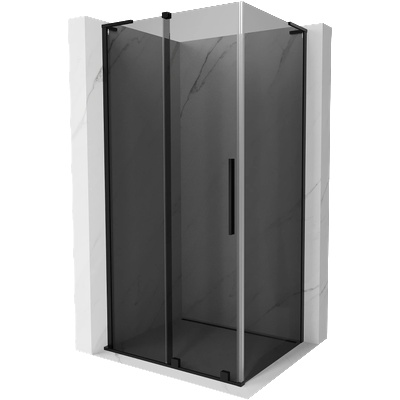 Mexen Velar L плъзгаща се душ кабина 90 x 120 см, графит, черна - 871-090-120-43-70 (871-090-120-43-70)