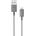 Moshi Integra USB-A Charge and Sync Cable with Lightning Connector - кабел за iPhone, iPad, iPod (25 см) (сив)