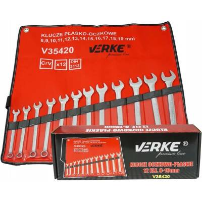 Verke sada očkoplochých klíčů 12 kusů 8-19 mm V35420