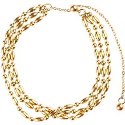 Marc Malone Trojitý řetízkový náramek MCB250181G