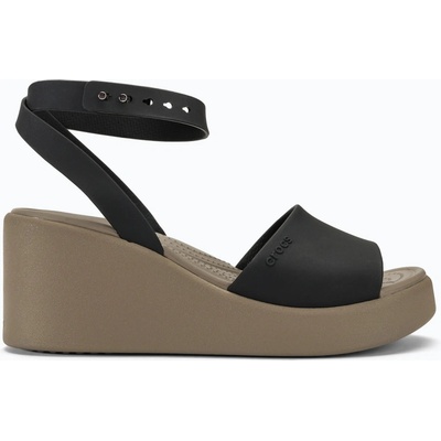 Crocs Brooklyn Ankle Strap Wedge čierna béžová