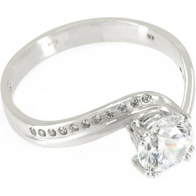 sZlato.cz 3954 Zlatý zásnubní prsten z bílého zlata