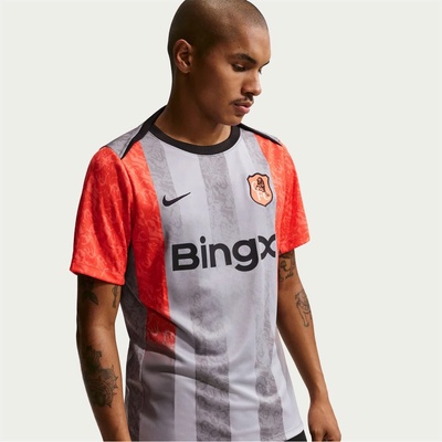 Nike Mens Nike Chelsea Pre-Match Shirt 25/26 - Grey/Orange