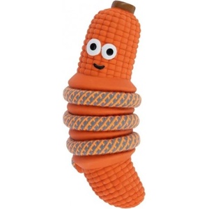 Kerbl Latex Corn Cobs - латексова играчка за кучета - царевица, с пищялка 20 см, Германия - 86287