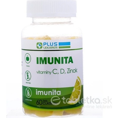 Plus Lékáreň Imunita Vitamíny C D Zinok želé 75 g 60 ks