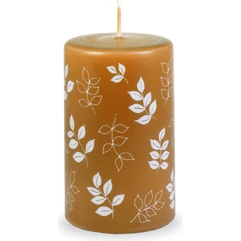 Unipar Оранжева свещ , време на горене 40 ч. Pure Beauty - Unipar (Pure Beauty Caramel Pillar 60x100)