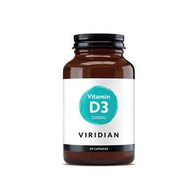 Viridian Nutrition Vitamín D3 2000IU 60 kapsúl