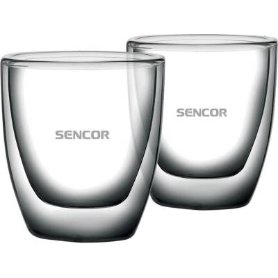Sencor sada dvoustěnných sklenic na espresso 2 x 80 ml