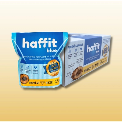 HAFFIT BLUE hovězí s rýží 1,5 kg