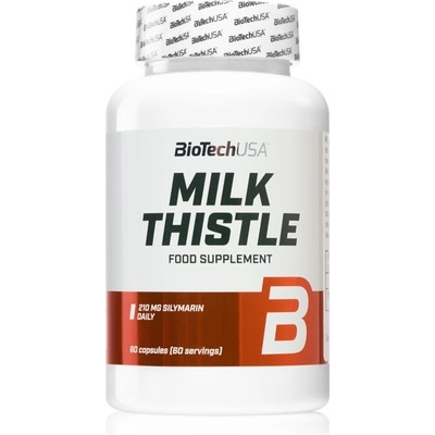 BioTechUSA Milk Thistle kapsuly na podporu funkcie pečene 60 kapsúl