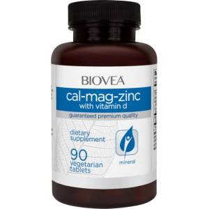 BIOVEA Cal-Mag-Zinc + Vitamin D [90 Таблетки]