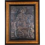  МЕДНА ИКОНА ГОЛЯМА В РАМКА СВЕТИ МИНА