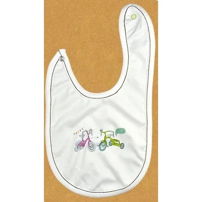 For Babies Бебешки лигавник с копче For Babies - Bikes (00090 bk)