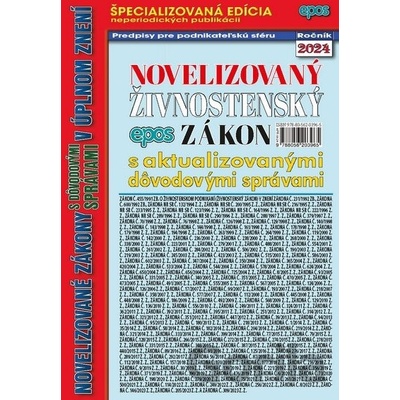 Novelizovaný Živnostenský zákon 8/2024