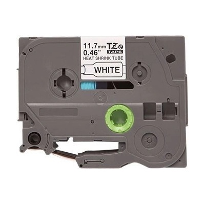 Compatible Съвместима лента с Brother HSe-231, 11, 7mm x 1, 5m, черен печат / бял фон (HSE231)