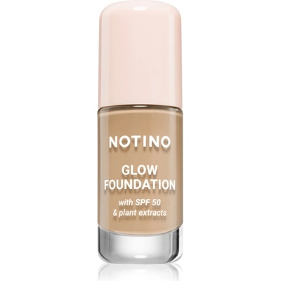 Notino Foundation Glow foundation with SPF 50 & plant extracts озаряващ фон дьо тен SPF 50 02 Light Medium Warm 30ml