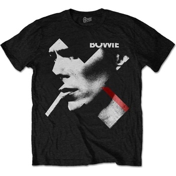 David Bowie tričko Smoke Černá
