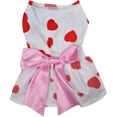 Tiger`s Heart Рокля за куче с червени сърца