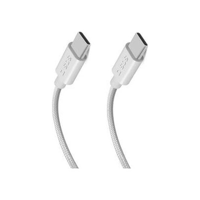 SBS TECABLETISSUETCC32G USB-C/USB-C 1,5m sivý