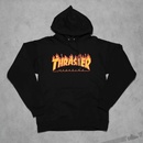 Thrasher Flame Logo Hood mikina black