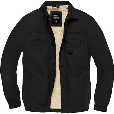 Vintage Industries Dean sherpa přechodná bunda černá – Zboží Dáma